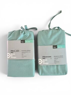 2x Made By Design King Pillowcase Set - Soft Mint (2 Count) 4 total